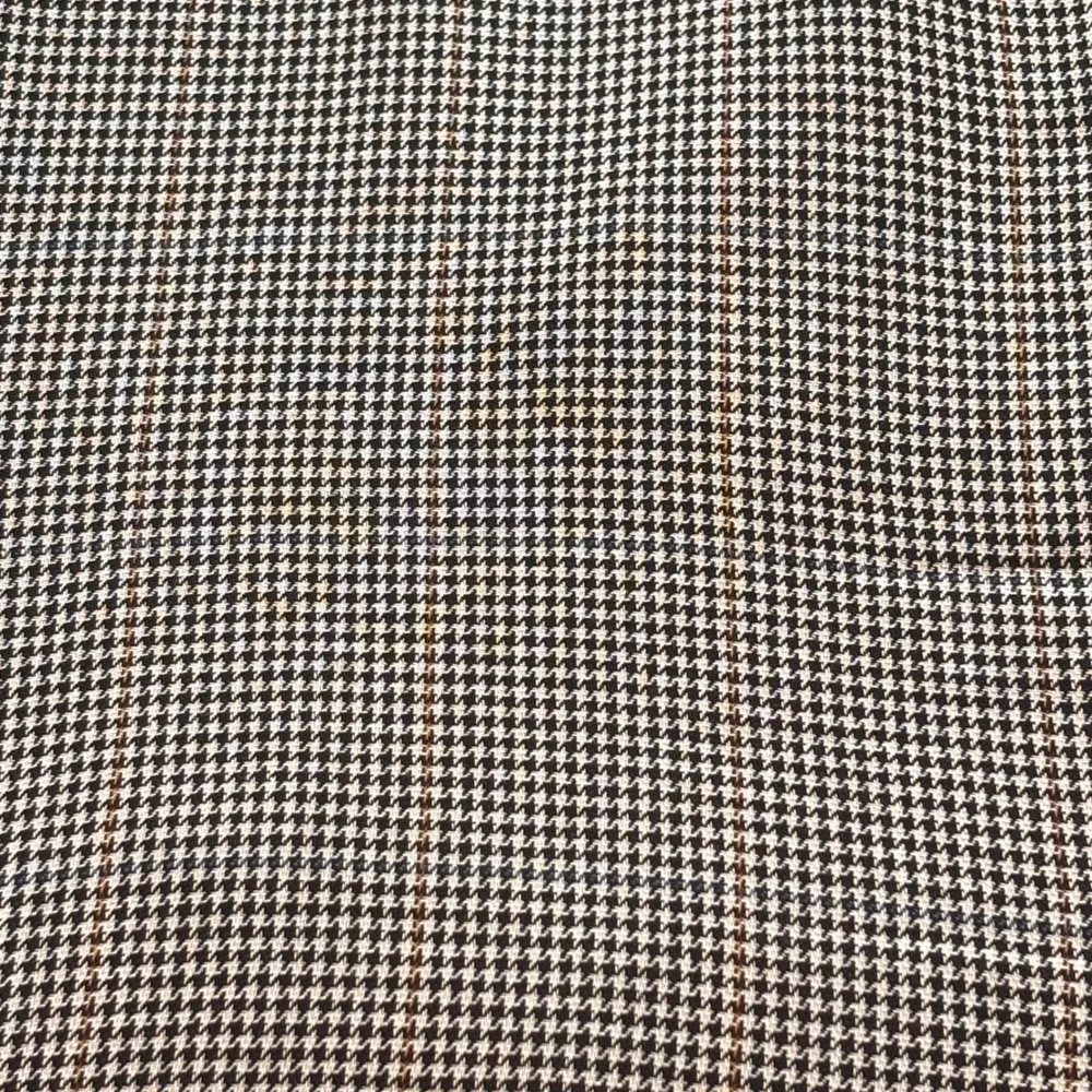 JOS. A. BANK Houndstooth Blazer 44L Brown Silk Wool Sport Jacket Preppy Classic